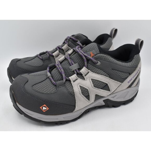 Merrell Shoes - Merrell Womens Size 7 Siren AT Alloy Safety Toe Charcoal Paloma Shoes